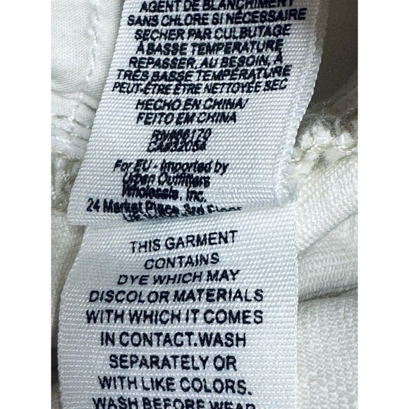 Free People Distressed Jeans Off-White Size 28 Women’s Raw Hem Crop Denim Jeans - Picture 7 of 8